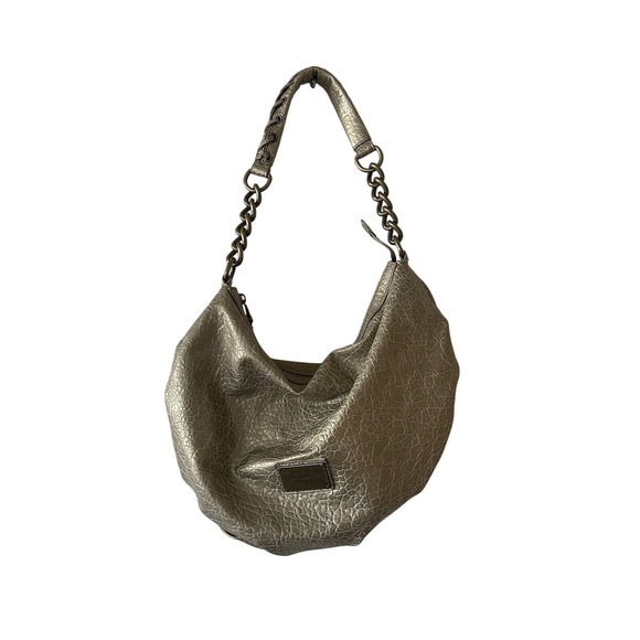 Simply Vera Vera Wang Hobo Slouch Shoulder Purse In Gold - Picture 1 of 12